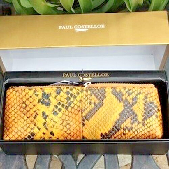 PAUL COSTELLOE Ladies SNAKE SKIN PURSE NWT - Picture 5 of 8